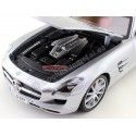 Cochesdemetal.es 2010 Mercedes-Benz SLS AMG Gullwing Gris 1:18 Maisto 31389