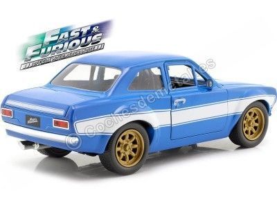 Cochesdemetal.es 1970 Ford Escort I RS 1600 FAV "Fast & Furious 6" Bleu / blanc 1:24 JADA TOYS 99572 253203024 2