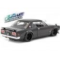 Cochesdemetal.es 1971 Nissan Skyline 2000 GTR KPGC10 "Fast & Furious 5" Black 1:24 Jada Toys 99686/253203004
