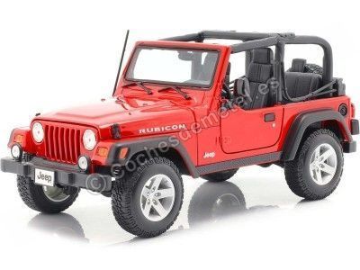 Cochesdemetal.es 2003 Jeep Wrangler Rubicon Rojo 1:18 Maisto 31663