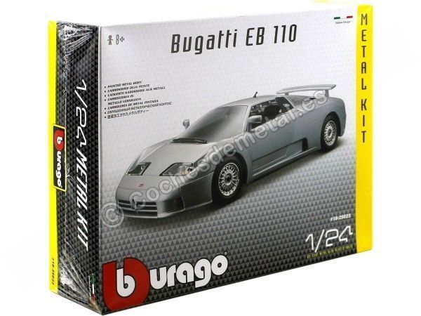 Cochesdemetal.es 1991 Bugatti EB110 Gris "Metal Kit" 1:24 Bburago 18-25025