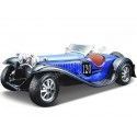 Cochesdemetal.es 1931 Bugatti Type 55 Azul "Metal Kit" 1:24 Bburago 18-25035