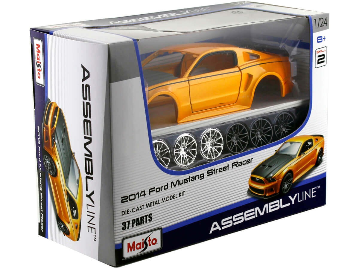 2014 Ford Mustang Street Racer Naranja Metalizado Metal Kit 1:24 ...