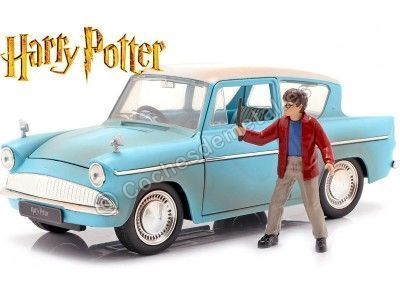 1959 Ford Anglia + Figura de Harry Potter 1:24 Jada Toys 31127/253185002 Cochesdemetal.es