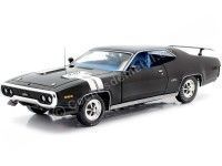 1971 Plymouth GTX Negro 1:18 Auto World AMM1133