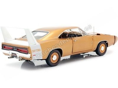 Cochesdemetal.es 1969 Dodge Charger Daytona MCACN Metallic Gold 1:18 Auto World AMM1168 2