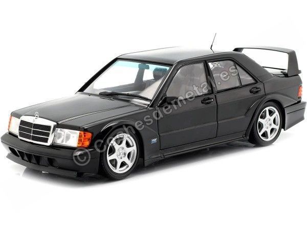 Carsdemetal.es 1990 Mercedes-Benz 190E 2.5-16 Evolução II (W201) Black 1:18 Solid S1801001