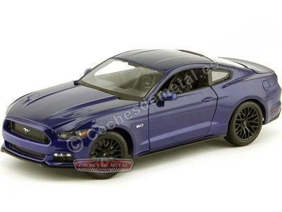 Cochesdemetal.es 2015 Ford Mustang GT 5.0 Azul Metalizado 1:18 Maisto 31197