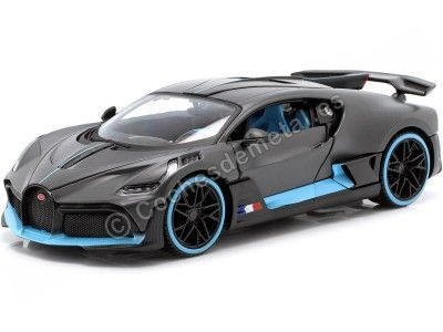 Carsdemetal.es 2018 Bugatti Divo Dull Deep Gray 1:24 Maisto 31526