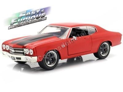 1970 Chevrolet Chevelle "Fast & Furious" Red 1:24 Jada Toys 97193 Cochesdemetal.es