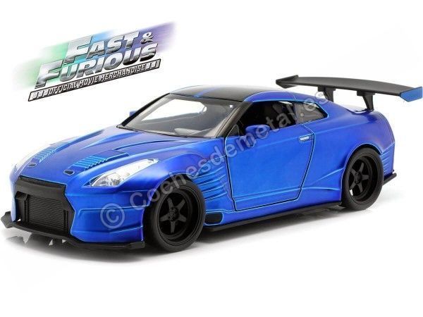 Carsdemetal.es 2012 Nissan GT-R (R35) Ben Sopra "Fast & Furious 8" azul/preto 1:24 Jada Toys 98271 253203014
