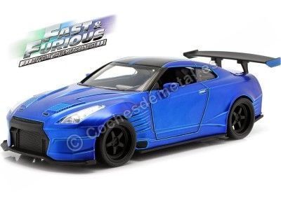 2012 Nissan GT-R (R35) Ben Sopra "Fast & Furious 8" Blue/Black 1:24 Jada Toys 98271 Cochesdemetal.es
