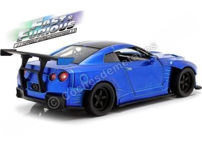 Cochesdemetal.es 2012 Nissan GT-R (R35) Ben Sopra "Fast & Furious 8" Blue/Black 1:24 Jada Toys 98271/253203014 2