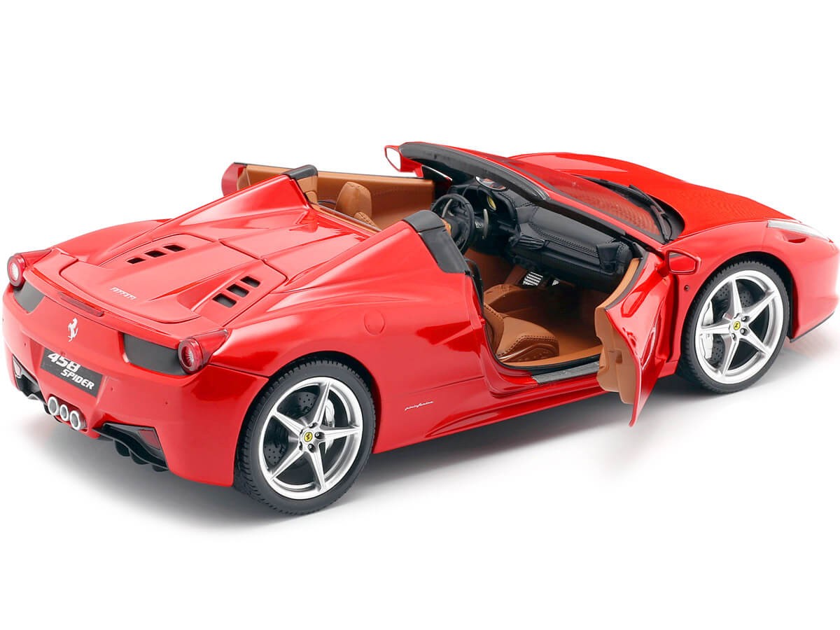 2011 Ferrari 458 Italia Spider Rojo 1:18 Hot Wheels X5527