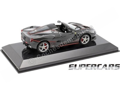 Cochesdemetal.es 2016 Ferrari Laferrari Open "Supercars" Negro 1:43 Editorial Salvat SC01 2