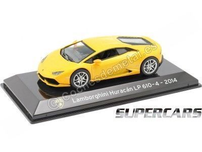 Carsdemetal.es 2014 Lamborghini Huracan LP610-4 Coupe "Supercars" Amarelo 1:43 Salvat SC02 Editorial