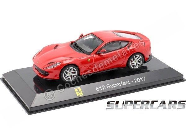 Cochesdemetal.es 2017 Ferrari 812 Superfast "SuperCars" Rojo 1:43 Editorial Salvat SC06