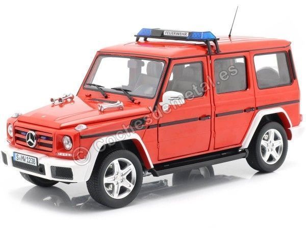 Cochesdemetal.es 2015 Mercedes-Benz Classe G (W463) Brigade de pompiers / Bomberos 1:18 ISCALE 118000000042