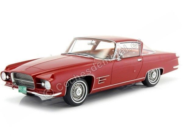 Cochesdemetal.es 1960 Chrysler Dual Ghia L6 Metallic Darc Red 1:18 BoS-Models 086
