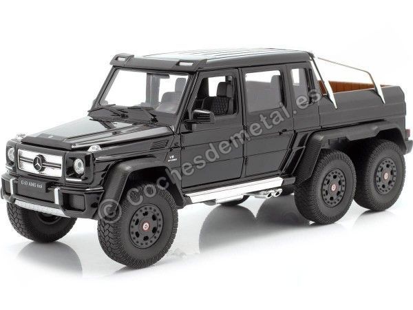 Cochesdemetal.es 2015 Mercedes-Benz G 63 AMG 6x6 Negro 1:24 Welly 24061