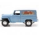 Cochesdemetal.es 1955 Jeep Willys Station Wagon Azul Claro 1:18 Signature de la route 92858