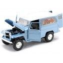 Cochesdemetal.es 1955 Jeep Willys Station Wagon Azul Claro 1:18 Signature de la route 92858