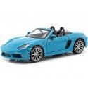 Carsdemetal.es 2016 Porsche 718 (982) Boxster Blue 1:24 Bburago 21087