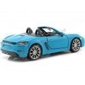 Cochesdemetal.es 2016 Porsche 718 (982) Boxster Azul 1:24 Bburago 21087