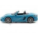 Cochesdemetal.es 2016 Porsche 718 (982) Boxster Azul 1:24 Bburago 21087