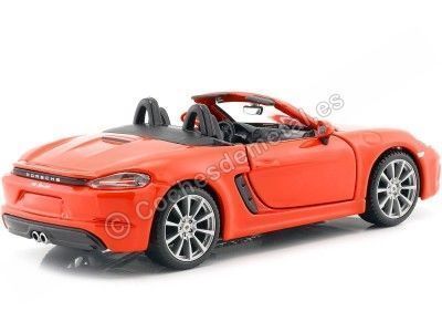 Cochesdemetal.es 2016 Porsche 718 (982) Boxster Naranja 1:24 Bburago 21087 2