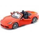 Cochesdemetal.es 2016 Porsche 718 (982) Boxster Naranja 1:24 Bburago 21087