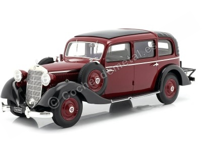 Carsdemetal.es 1936 Mercedes-Benz 260 D (W138) Pullman Landaulet Garnet 1:18 Triple-9 R1800102