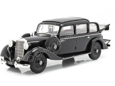 1936 Mercedes-Benz 260 D (W138) Pullman Landaulet Negro 1:18 Triple-9 1800103 Cochesdemetal.es