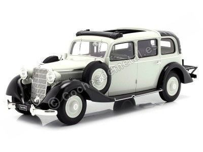 1936 Mercedes-Benz 260 D (W138) Pullman Landaulet Gris 1:18 Triple-9 1800105 Cochesdemetal.es