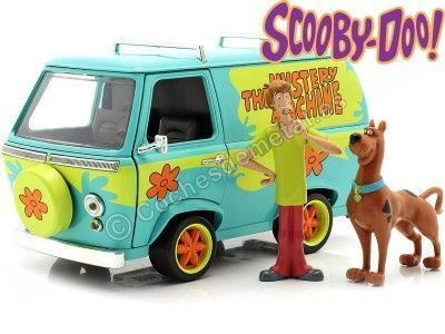 CARSDEMETAL.ES 1969 TRUCH "The Mystery Machine" avec Scooby-Doo et Shaggy 1:24 Jada Toys 31720 253255024