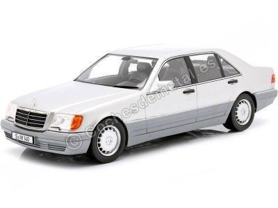 1994 Mercedes-Benz S500 (W140) Gris Plata 1:18 iScale 11800000046 Cochesdemetal.es