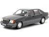 Carsdemetal.es 1994 Mercedes-Benz S500 (W140) cinza escuro 1:18 ISCALE 118000048