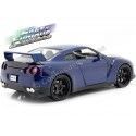 Cochesdemetal.es 2015 Nissan GT-R (R35) "Fast & Furious 7" Blue foncé 1:24 Jada Toys 97036 253203008