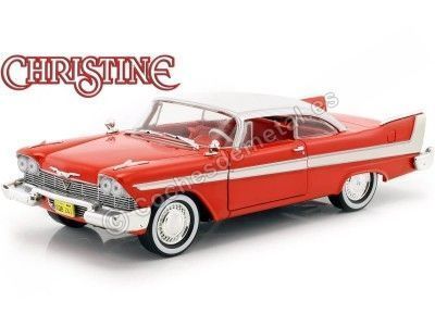 1958 Plymouth Fury "Christine" Red-White 1:24 Greenlight 84071 Cochesdemetal.es