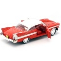 Cochesdemetal.es 1958 Plymouth Fury "Christine" Red-White 1:24 Greenlight 84071