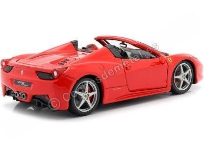 2011 Ferrari 458 Italia Spider Rojo 1:24 Bburago 18-26017 Cochesdemetal.es 2