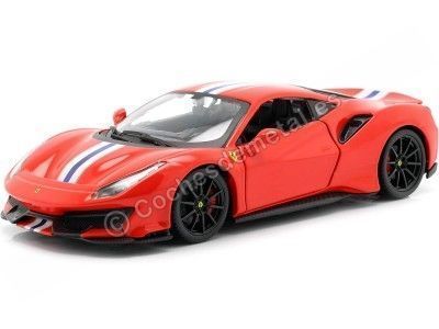 Carsdemetal.es 2018 Ferrari 488 Trilha vermelha 1:24 Bburago 18-26026