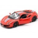 Carsdemetal.es 2018 Ferrari 488 Trilha vermelha 1:24 Bburago 18-26026