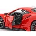 Carsdemetal.es 2018 Ferrari 488 Trilha vermelha 1:24 Bburago 18-26026