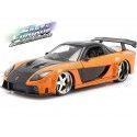Carsdemetal.es 2006 Mazda RX-7 Fast e Furioso Tóquio Drift Orange/Black 1:24 Jada Toys 30732 253203058
