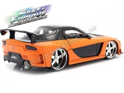 2006 Mazda RX-7 Fast & Furious Tokyo Drift Orange/Black 1:24 Jada Toys 30732 Cochesdemetal.es 2