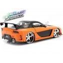 Carsdemetal.es 2006 Mazda RX-7 Fast e Furioso Tóquio Drift Orange/Black 1:24 Jada Toys 30732 253203058