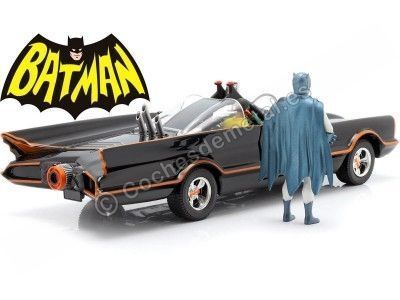 Cochesdemetal.es 1966 TV Series Batmobile con Batman y Robin 1:24 Jada Toys 98259/253215001 2