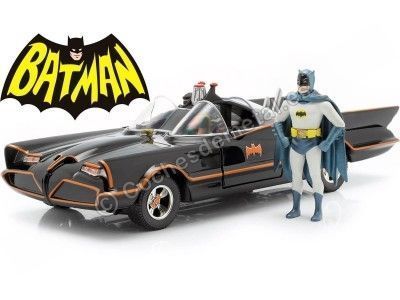 1966 TV Series Batmobile con Batman y Robin 1:24 Jada Toys 98259/253215001 Cochesdemetal.es