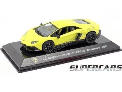 Carsdemetal.es 2013 Lamborghini Aventador LP 720-4 "Supercars" Amarelo 1:43 Salvat SC07 Editorial